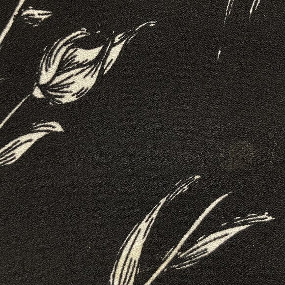 REITMANS Dark floral print spaghetti strap tank top ~ Boho XS SMALL black shirt - Picture 9 of 10